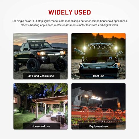 3 Feet Wire Extension Play and Plug 16 Gauge Wiring Harness Extension for Off Road LED Work Light Bar 3 Year Warranty in Kuwait