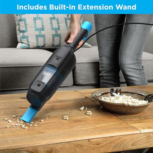 BLACK+DECKER Powerseries Lite Corded 3 in 1 Stick Vacuum, Upright to Hand-Vac Multi Surface, HEPA Filtration, Powerful 12k Pa, Ideal for Hard Floor, Low Carpet, Pet Hair Home & Office use, Black in Saudi Arabia