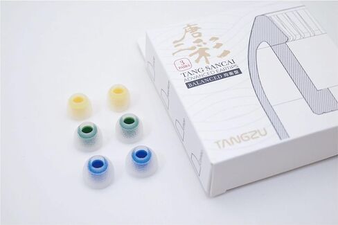 Tang SanCai Earbud Tips، أطراف أذن متقدمة لسماعات الرأس في الأذن، ملمس غير لامع، أخاديد أسنان مستقيمة من السيليكون IEM سماعات أذن لسماعات KZ ZST ZS10 PRO ZSN PRO X (Tang SANCAI) in Kuwait