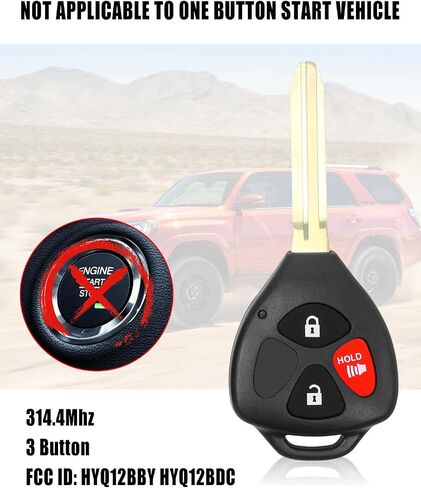2 Pack Key Fob Remote G Chip Compatible with Toyota 4Runner 2010-2019 Rav4 2010-2012 Yaris 2012-2014, HYQ12BBY HYQ12BDC Keyless Entry Remote Control Key in Saudi Arabia