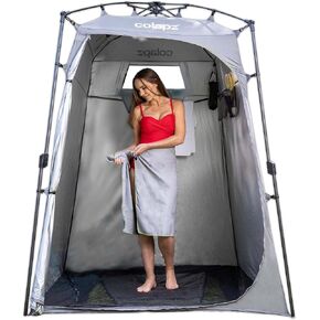 Colapz Camping Shower Tent and Pop Up Toilet Tent - Additional Camping Storage Tall Tent - Privacy Beach Tents Shelters Pop Up - Portable Outdoor Changing Room