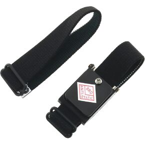Static-Free Wrist Strap E-outstanding 1Set Black Wireless Cable-Less Wrist Strap ESD Discharge Cable Band Grounding Bracelet