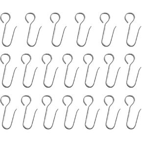 Curtain Glider Track Rail Runners Curtain Mute Wheel Rollers Heavy-Duty Curtain Tracks Pulley 20PCS,White…
