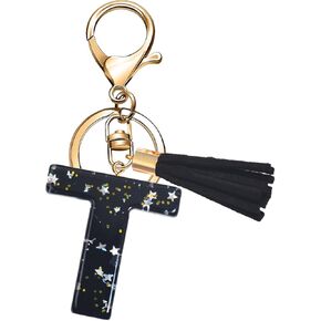 GIFTOXO Letter Keychains for Women and Girls, Key Chains for Car Keys, Cute & Pink Keychain Accessories for Backpack, Wallet
