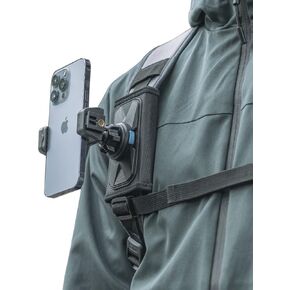 Magnetic Backpack Shoulder Strap Mount for Phone, Backpack Clip Holder Mount Compatible with iPhone 15/14/13, Samsung and Most Phones