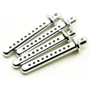 RC Crawler Cars Aluminum Body Post Mounts for 1:10 SCX10 AXIAL 4WD Pack of 4 (Silver)