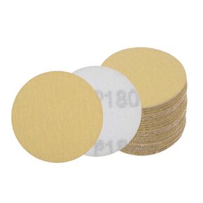 30pcs No Hole Sanding Discs- [ 2 Inch 220 Grit ] Round Hook and Loop Grip Sanding Pads Sheet for Wood Metal Polishing Use| Aluminum Oxide & Zirconium Oxide Sandpaper