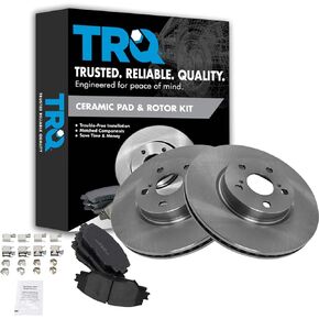 Front Ceramic Brake Pads & Rotors Kit Set for Corolla Matrix Vibe xD