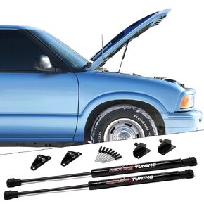 Redline Tuning 21-16007-02 Hood QuickLIFT PLUS System Compatible with Chevrolet S10 Blazer Sonoma (All Black Components)
