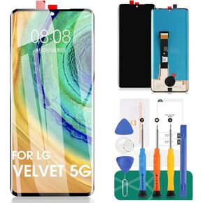 Screen Replacement for LG Velvet 5G G900 G900N G900EM G900EMW G900QM G900VM G900UM G900TM G900UM1 LCD Display Touch Screen Digitizer 6.8" Assembly