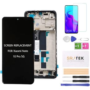 INCELL for Xiaomi Redmi Note 10 Pro 5G/Poco X3 GT Screen Replacement for Xiaomi Poco X3 GT LCD Digitizer for 21061110AG M2101K6G Diaplay Touch Screen Assembly Repair Parts with Frame(No Fingerprint)