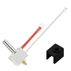 UniTak3D Neptune 4 Hotend High Temp&High Flow Print Head 0.4mm with Heating Block Kit and Silicone Sock Compatible with Elegoo Neptune 4 and 4 Pro 3D Printers-NOT for Neptune 4 Max
