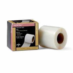 Medline Gentac Silicone Tape, Latex-Free, 2" x 5 yd. - Ideal for Sensitive Skin and Post-Surgical Care