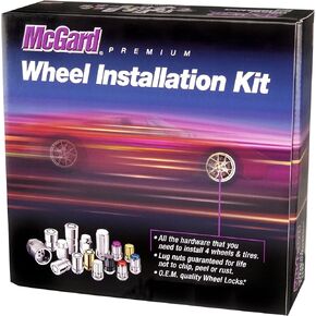 McGard 84527 Black Cone Seat Wheel Installation Kit (M14 X 1.5 Thread Size - for 5 Lug Wheels