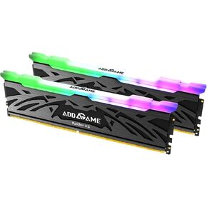 addlink AddGame Spider X5 RGB DDR5 32GB (2x16GB) Gaming DDR5 (Support Intel XMP) 6400MHz CL38 RGB Unbuffered DIMM 288Pin with Heatsink, UDIMM Dual Channel, Compatible Desktop Computer Memory - Black