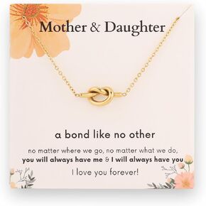 Daughter and Mother Necklace Jewelry, Sentimental Mothers Day Gifts, To My Daughter Necklace Gifts from Mom, To My Mother Mom Necklace Gifts from Daughter