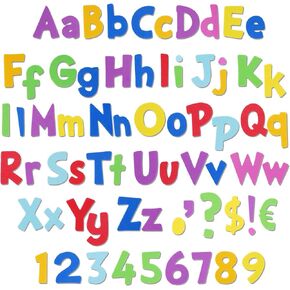 AnyDesign 680Pcs Colorful Letter and Number Foam Stickers Self-Adhesive Alphabet Number Foam Decals Decorative Stickers for DIY Craft Greeting Cards Scrapbooking Home Wall Decor, 8 Colors