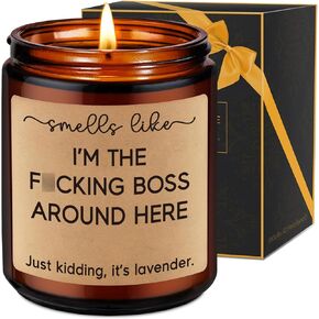 Fairy's Gift Boss Candle, Boss Gifts for Women Men, Gifts for Boss - Funny Boss Gifts - Mothers Day, Birthday Gifts for Boss Men, Female Boss, Best Boss, New Business Owner, Entrepreneur