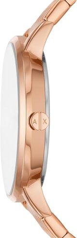 Armani Exchange Women's Stainless Steel Quartz Watch with Leather Strap in Saudi Arabia
