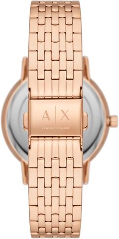 Armani Exchange Women's Stainless Steel Quartz Watch with Leather Strap in Saudi Arabia