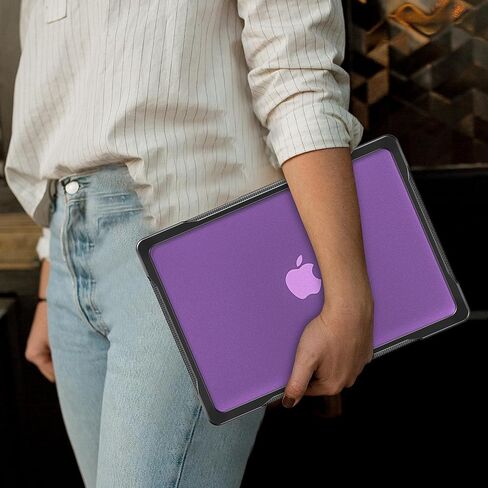 حافظة Mektron مضادة للصدمات لجهاز MacBook Air 15 بوصة 2024/2023 مع شريحة M3/M2 طراز A2941/ A3114، غطاء صلب واقٍ عالي التحمل مقاس 15.3 بوصة مع مسند قابل للطي مع غطاء لوحة المفاتيح، B-Navy in Saudi Arabia