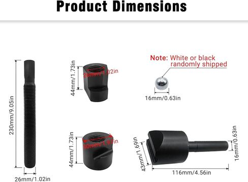 Dual Wheel Separator Tool Set, One-Piece Pusher, Wheel Hub Removal Tool Kit with 11 Threads, Fits for Most Dually Wheels, Truck, Bus, Trailer or Van in Kuwait