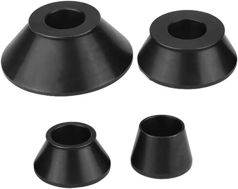 Ejoyous Wheel Balancer Cone 1.77" to 5.39" Size Fit for 40mm Shaft, 4pcs Universal Wheel Balancer Carbon Steel Cone Standard Taper Cone Set Tire Repairing Tool in Saudi Arabia