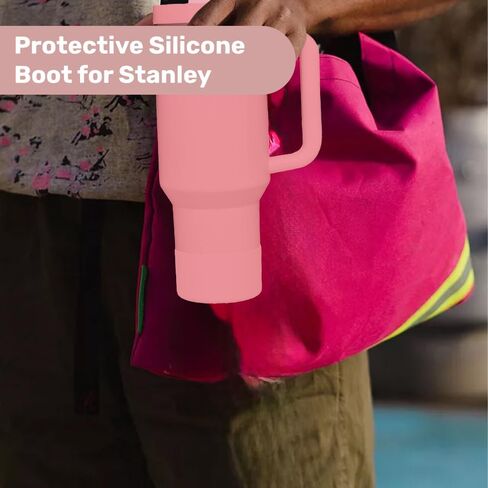 2Pcs Stanley Boot Silicone Sleeve - Elevate Your Bottle's Protection and Aesthetic with Rugged Durability and Stylish Design - Custom-Fit for Stanley Quencher, and Hydroflask Bottles in Saudi Arabia