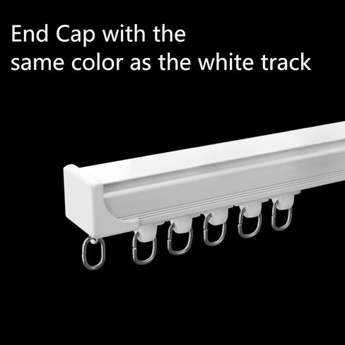 Curtain Glider Track Rail Runners Curtain Mute Wheel Rollers Heavy-Duty Curtain Tracks Pulley 20PCS,White… in Kuwait