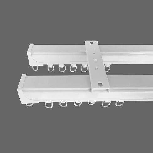 Curtain Glider Track Rail Runners Curtain Mute Wheel Rollers Heavy-Duty Curtain Tracks Pulley 20PCS,White… in Kuwait