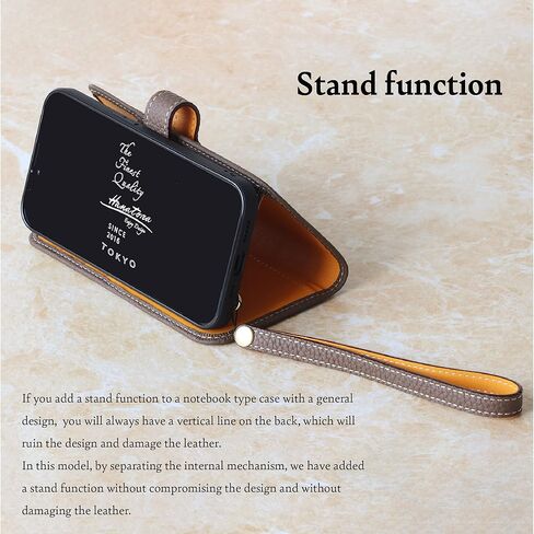 Hanatora] جراب iPhone12 ProMax Flip مع حامل بطاقة وغطاء هاتف من الجلد الأصلي، جراب أنيق عالي الجودة بدون مغناطيس للنساء والرجال، أزرق نيلي SPH-12ProMax-BlueIndigo in Kuwait