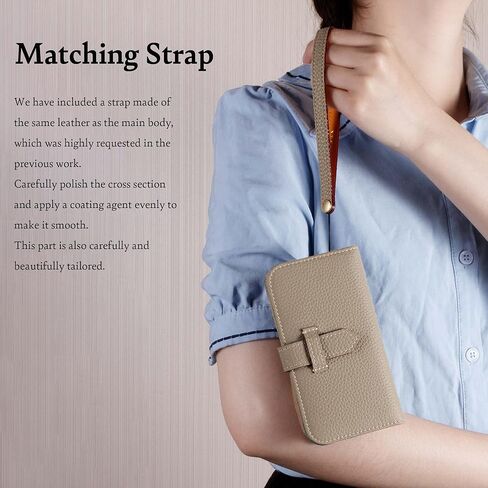 Hanatora] جراب iPhone12 ProMax Flip مع حامل بطاقة وغطاء هاتف من الجلد الأصلي، جراب أنيق عالي الجودة بدون مغناطيس للنساء والرجال، أزرق نيلي SPH-12ProMax-BlueIndigo in Kuwait