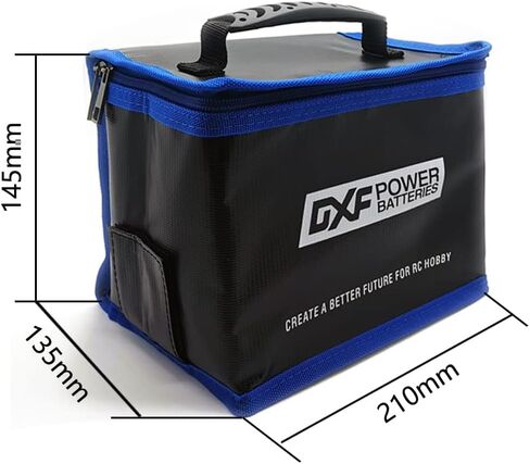 DXF Lipo Safe Bag Fireproof Explosionproof Bag Large Capacity Lipo Battery Storage Guard Safe Pouch for Charge & Storage(2 PCS) in Saudi Arabia
