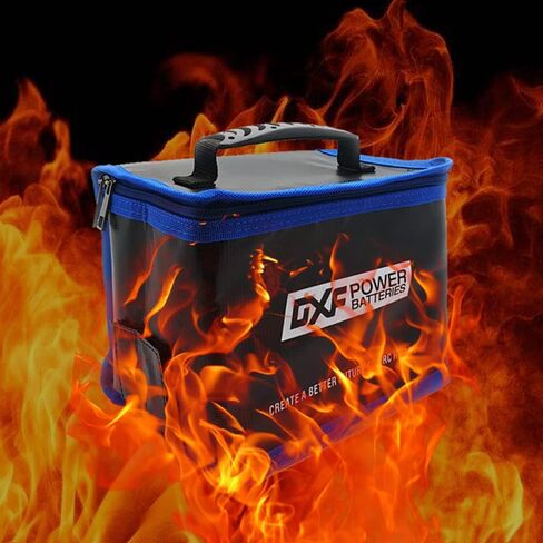 DXF Lipo Safe Bag Fireproof Explosionproof Bag Large Capacity Lipo Battery Storage Guard Safe Pouch for Charge & Storage(2 PCS) in Saudi Arabia