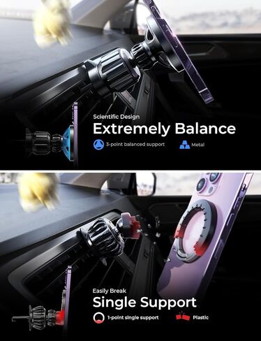 LISEN Magnetic Phone Holder for Car, Dark in Saudi Arabia