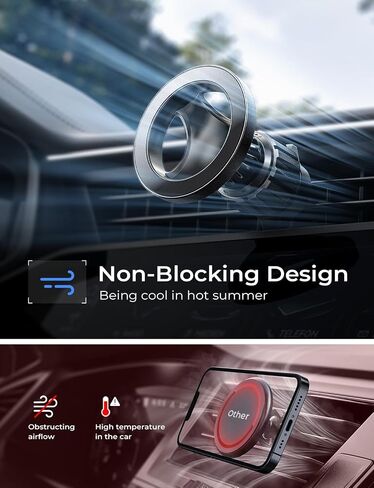 LISEN Magnetic Phone Holder for Car, Dark in Saudi Arabia