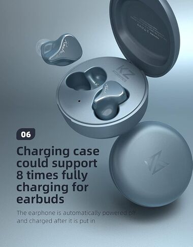 KZ SKS TWS Hybrid True Wirless Stereo IEM Earphone, Bluetooth 5.2 HiFi Stereo Noise-canceling Headsets/Headphones/Earbuds for Sports/Workout/Game (Black) in Saudi Arabia