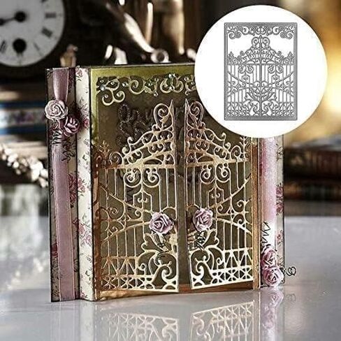 قطع معدنية متداخلة من القوالب المتماثلة لإطار باب البوابة لصنع البطاقات، قطع حافة من الدانتيل على شكل زهرة، استنسل مقطوع لألبوم الصور DIY، والنقش الزخرفي، وقصاصات القصاصات in Saudi Arabia