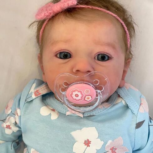 20-Inch Lifelike Reborn Baby Dolls - Sweet Smile Real Life Realistic-Newborn Soft Body Realistic Newborn Baby Dolls Sleeping Baby Girl-Best Gift for Kids Age 3+ in Saudi Arabia