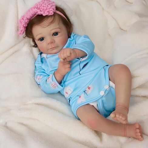 20-Inch Lifelike Reborn Baby Dolls - Sweet Smile Real Life Realistic-Newborn Soft Body Realistic Newborn Baby Dolls Sleeping Baby Girl-Best Gift for Kids Age 3+ in Saudi Arabia