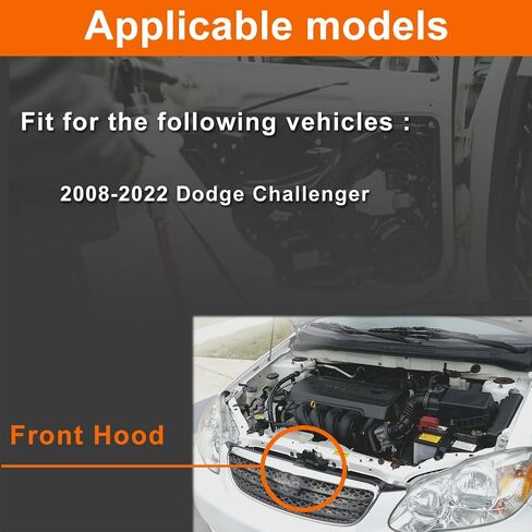 Hood Latch Lock Actuator Compatible for 2008-2022 Challenger Front Hood in Saudi Arabia