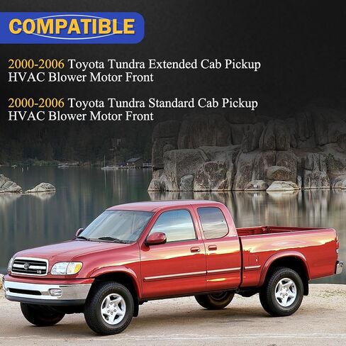 مجموعة محرك منفاخ سخان HVAC 700060 مع قفص مروحة لسيارة Toyota Tundra Pickup 2000-2006 يستبدل #615-58482، 871030C010، TO3126113 in Saudi Arabia