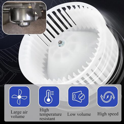 مجموعة محرك منفاخ سخان HVAC 700060 مع قفص مروحة لسيارة Toyota Tundra Pickup 2000-2006 يستبدل #615-58482، 871030C010، TO3126113 in Saudi Arabia