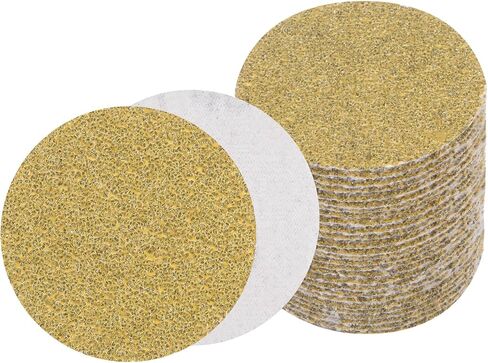 30pcs No Hole Sanding Discs- [ 2 Inch 220 Grit ] Round Hook and Loop Grip Sanding Pads Sheet for Wood Metal Polishing Use| Aluminum Oxide & Zirconium Oxide Sandpaper in Saudi Arabia