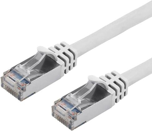 Buhbo 1 ft CAT7 Shielded RJ45 Ethernet Network Snagless Cable 10Gbps 600 MHz, Black in Saudi Arabia