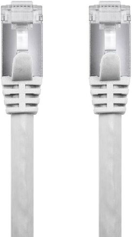 Buhbo 1 ft CAT7 Shielded RJ45 Ethernet Network Snagless Cable 10Gbps 600 MHz, Black in Saudi Arabia