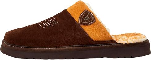 ARIAT Men’s 2842 Silversmith Outdoor Indoor Western Suede Foam Cushioned Square Toe Slipper in Saudi Arabia