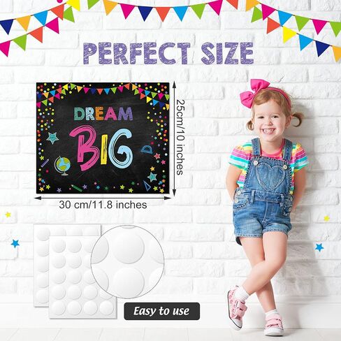 14 Pieces Classroom Decoration Inspirational Classroom Poster Growth Mindset Posters Motivational Bulletin Board Wall Decor Positive Sayings Posters for Kindergarten Pre-School Primary High School in Saudi Arabia