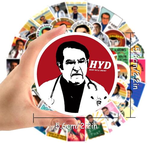 100Pcs Dr Now Stickers Vinyl Nutritional Sticker Humorous Self-Adhesive Decals to Healthy Diet Loss Weight Waterproof Memes Decals Accessories Gifts for Trunk Laptop Fridge Water Bottle in Saudi Arabia