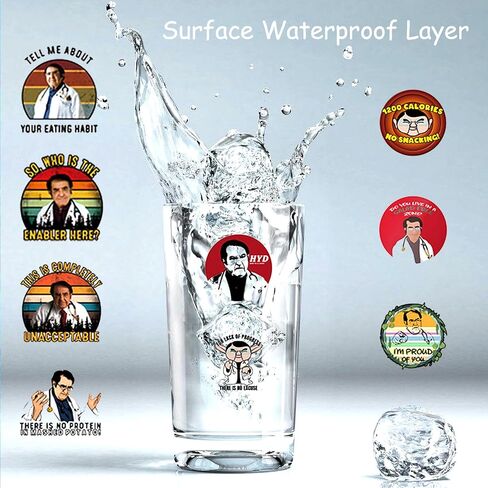 100Pcs Dr Now Stickers Vinyl Nutritional Sticker Humorous Self-Adhesive Decals to Healthy Diet Loss Weight Waterproof Memes Decals Accessories Gifts for Trunk Laptop Fridge Water Bottle in Saudi Arabia